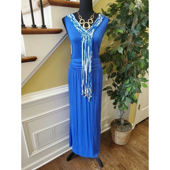 Charmosa Women Blue Casual Dress- Size Medium - Picture 12 of 12